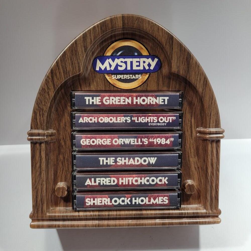 Mystery Superstars Arch Oboler George Orwell Alfred Hitchcock Audio Cassette Set
